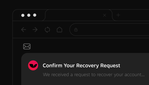 Email and SMS recovery verification flow