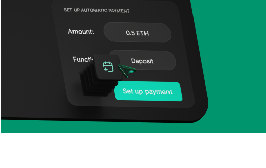 Automatic payment setup form